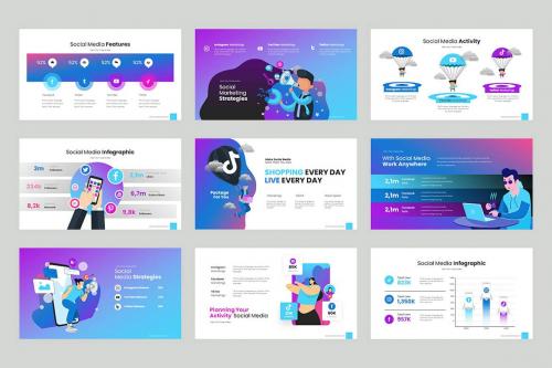 Social Networking Keynote Templates