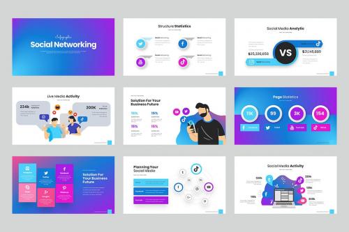 Social Networking Keynote Templates