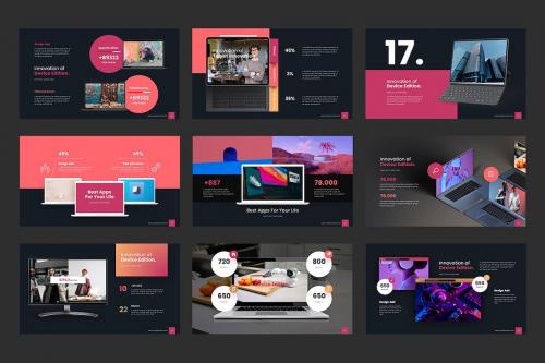 Laptop Devices Keynote Templates