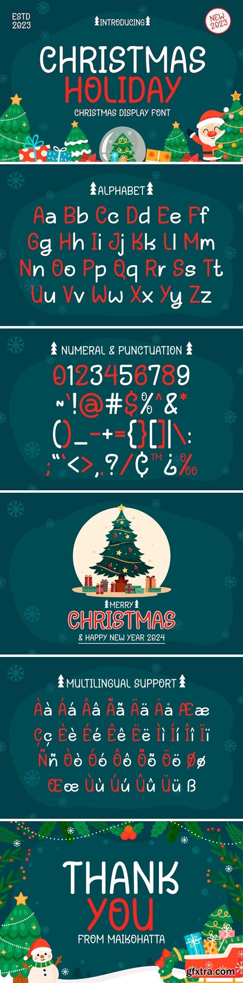 Christmas Holiday - Christmas Display Font