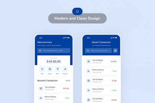 Mony - E-Wallet App UI Mony - E-Wallet App UI