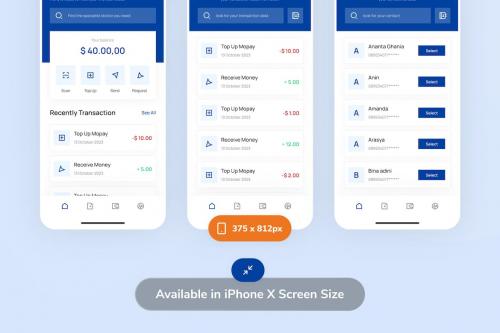 Mony - E-Wallet App UI Mony - E-Wallet App UI