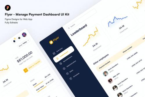 Flyer - Manage Payment Dashboard UI Kit Flyer - Manage Payment Dashboard UI Kit
