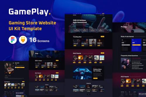 Video Game & Console Gaming Store Website UI