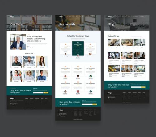 Coworking & Creative Hub Space Website UI Template Coworking & Creative Hub Space Website UI Template