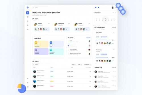 Project Management Dashboard UI Kit