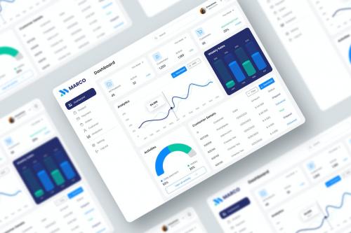 Marco Admin Dashboard Ui Kit Figma Marco Admin Dashboard Ui Kit Figma