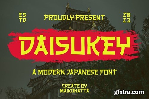 Daisukey - Modern japanese Font RFH4LM4