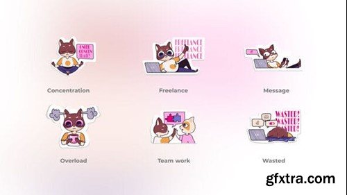 Videohive Work Flow Cat Stickers - Stone Pictures Concepts 49001012 Videohive Work Flow Cat Stickers - Stone Pictures Concepts 49001012