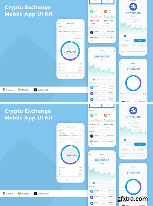 Crypto Exchange Mobile App UI Kit H7VDZUK