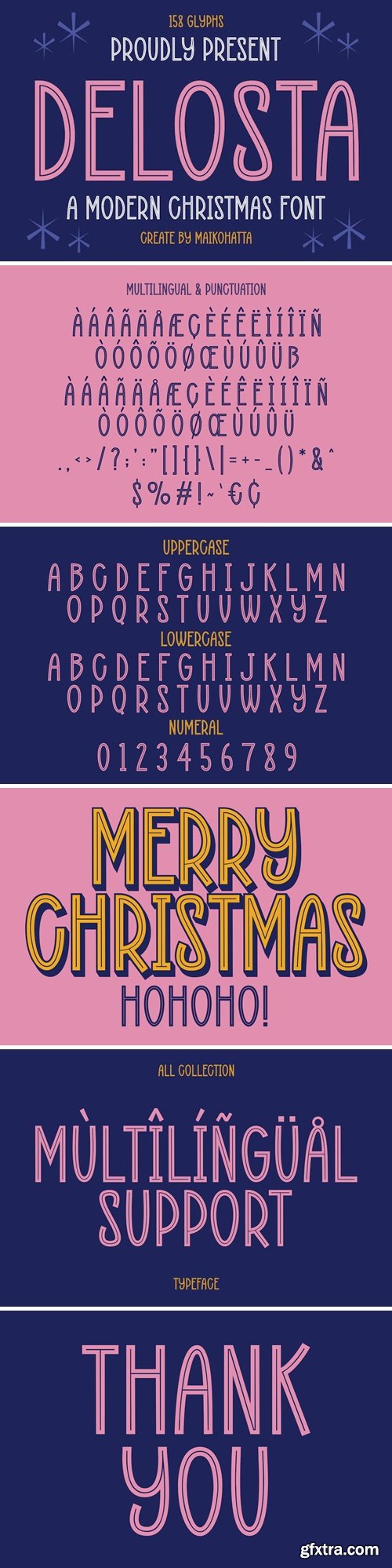 Deslosta - Modern Christmas Font Deslosta - Modern Christmas Font