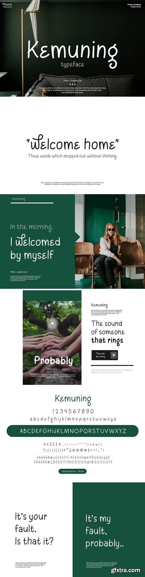 Kemuning Typeface Kemuning Typeface