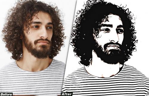 Vector Art Painting Photoshop Action