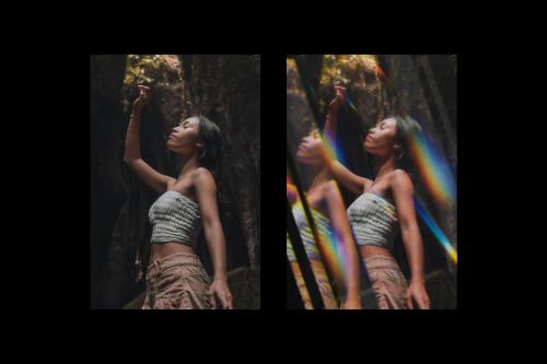 Prismatic Chrome Lens Photo Effect