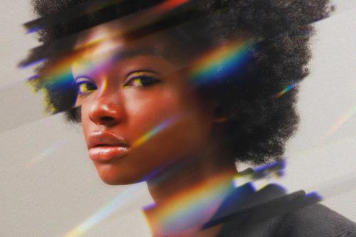 Prismatic Chrome Lens Photo Effect