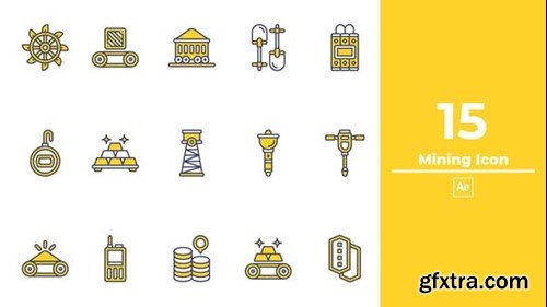 Videohive Mining Icon After Effects 49001344