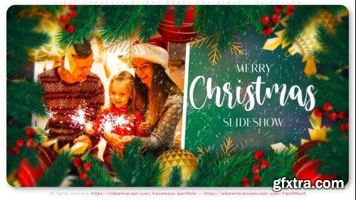 Videohive Video Congratulations Merry Christmas - Slideshow 49001702