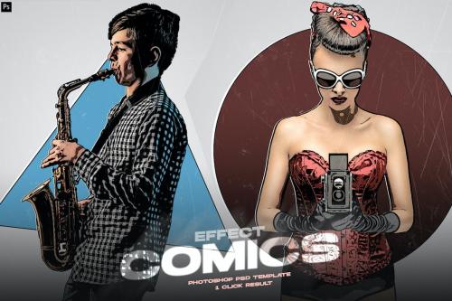 Comic Books Photoshop PSD Template