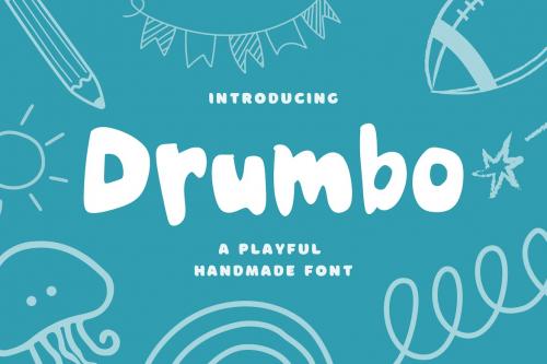 Drumbo - Playful Handmade Font