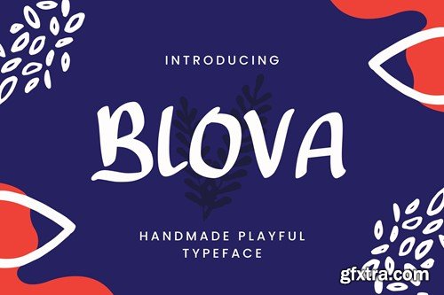 Blova - Handmade Playful Typeface L5MN6W9
