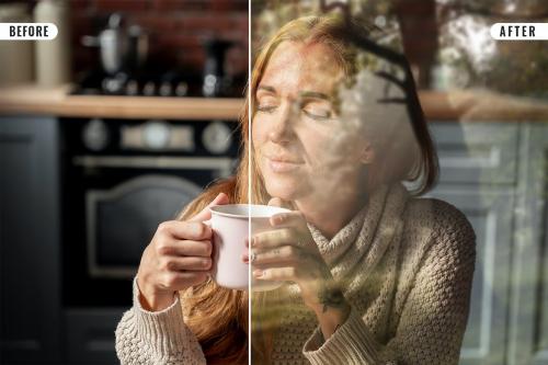 Window Reflection Photo Effect Window Reflection Photo Effect