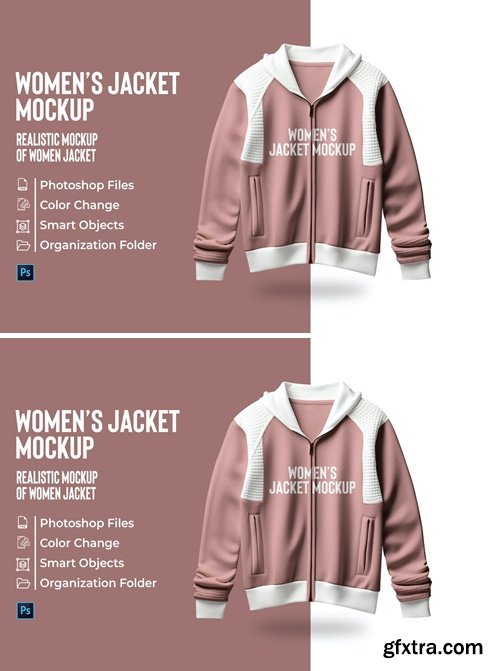 Women Jacket Mockup 5E74PNH