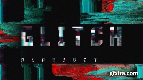 Videohive Glitch Alphabet 23123698