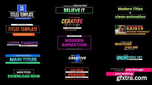 Videohive Main Titles Typography 49171622 Videohive Main Titles Typography 49171622