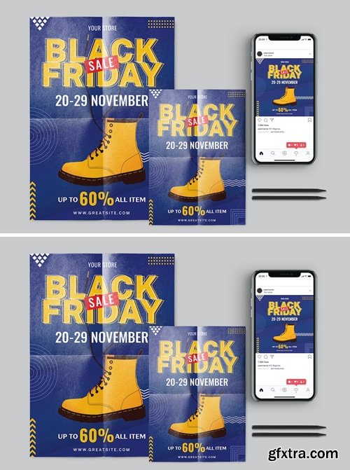 Black Friday - Flyer Template Set KMZ7PNS Black Friday - Flyer Template Set KMZ7PNS