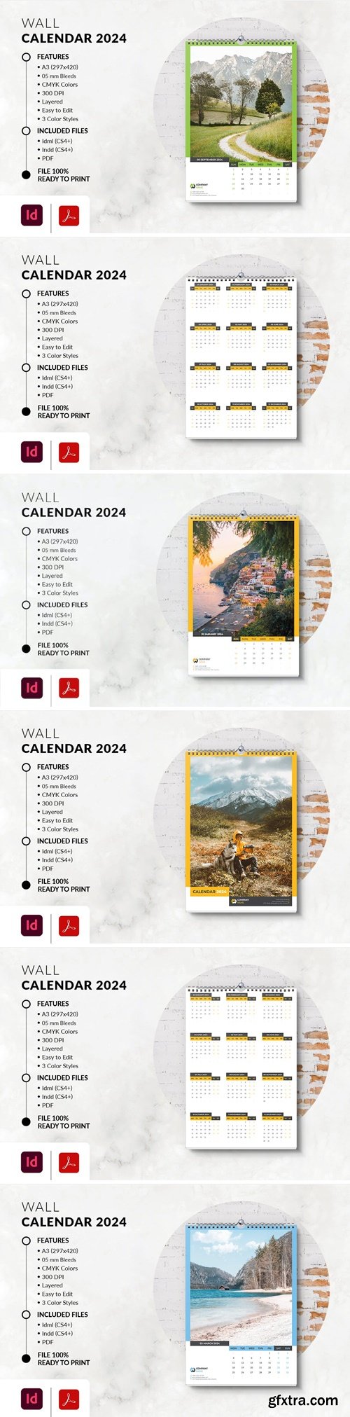 Wall Calendar 2024 74MMR3S