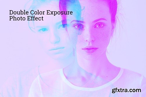 Double Color Exposure Photo Effect GBYRDL2