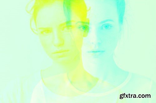 Double Color Exposure Photo Effect GBYRDL2