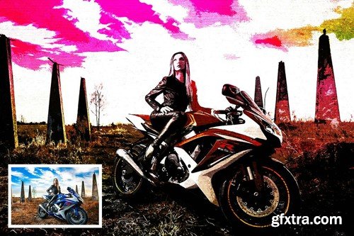 Line Art Photoshop Action 5Z9LFUM