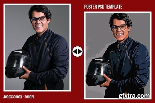 Square & Poster - Vector Art Painting Effects G4V98YH