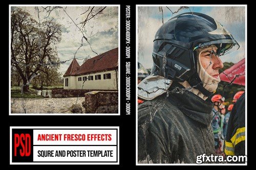 Square & Poster - Ancient Fresco Effects CVA3USF