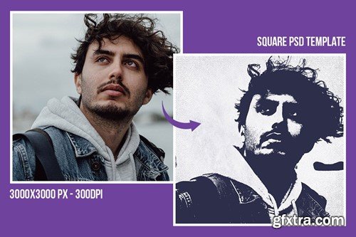 Square & Poster - Risograph Effects DTF62JH