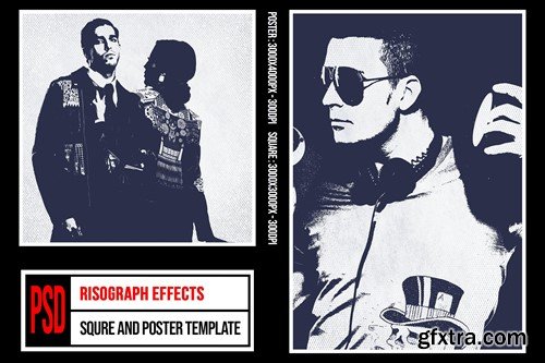 Square & Poster - Risograph Effects DTF62JH