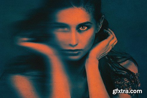 Smudged Gradient Map Photo Effect 5CR843Q