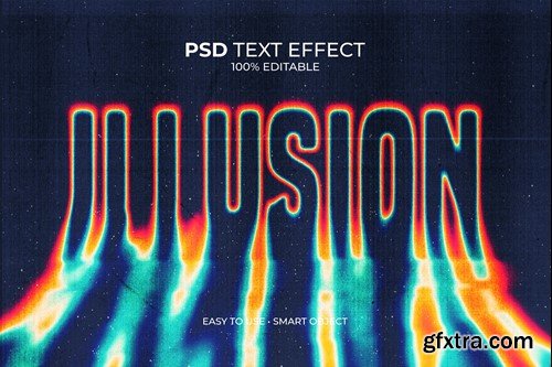 Illusion Melting Text Effect NSQX9K6 Illusion Melting Text Effect NSQX9K6