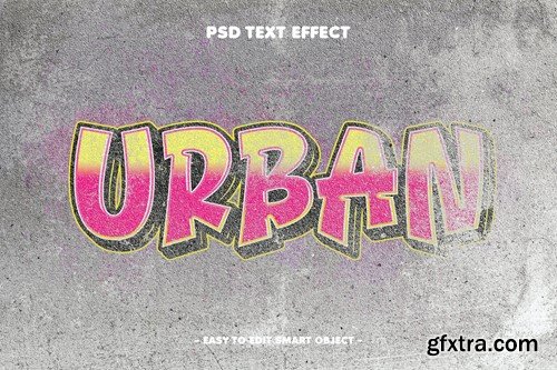 Urban Graffiti Paint Spray Text Effect 3SEF2AD