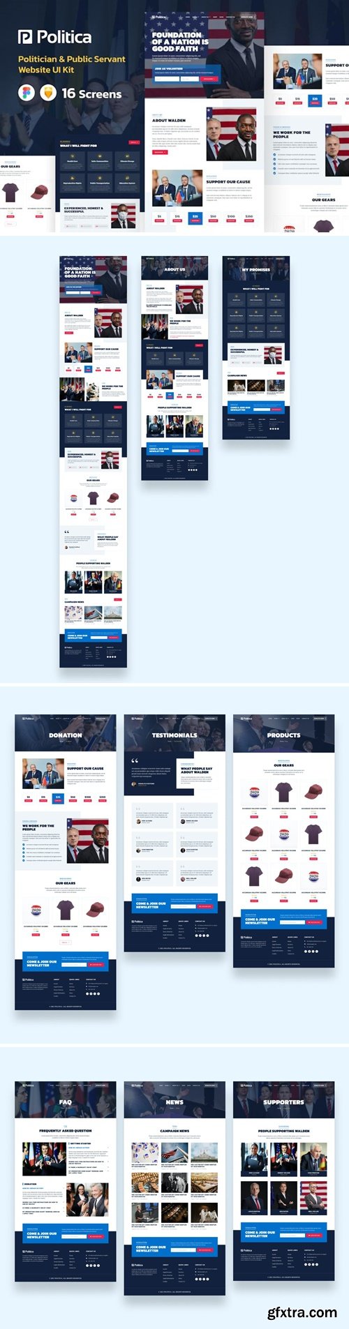 Politician & Public Servant Website UI Template 956TBEY Politician & Public Servant Website UI Template 956TBEY