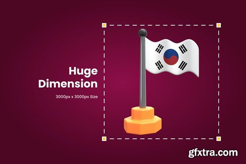 3D Korean Cultural Illustration GSK85WW