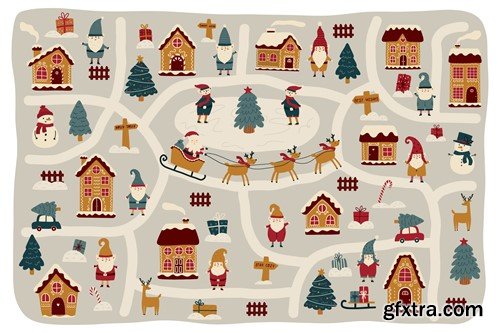 Christmas Map YGAJSMX