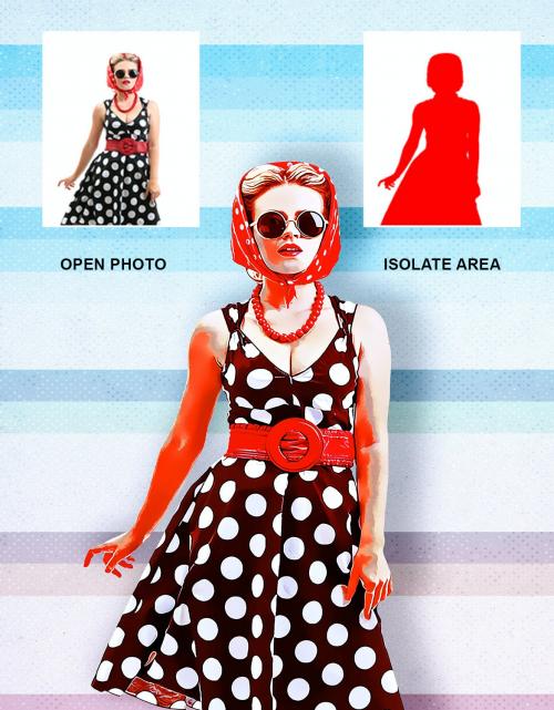 PinUp Retro Effect - Photoshop Action PinUp Retro Effect - Photoshop Action
