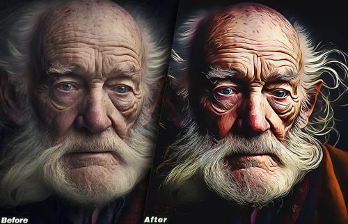 Painted Photoshop Action Painted Photoshop Action