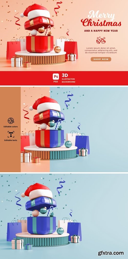 Christmas Commercial Banner Bakground ZSGX6A7