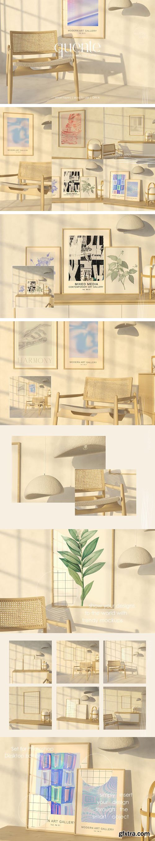 QUENTE - Interior Frame PSD Mockups Templates