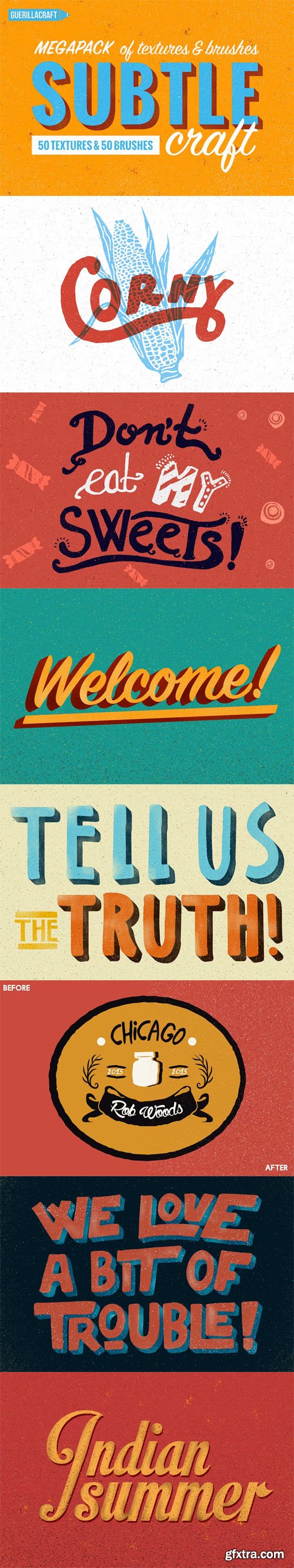 Subtlecraft - Megapack Of Textures & Brushes for Photoshop & Illustrator [Re-Up]