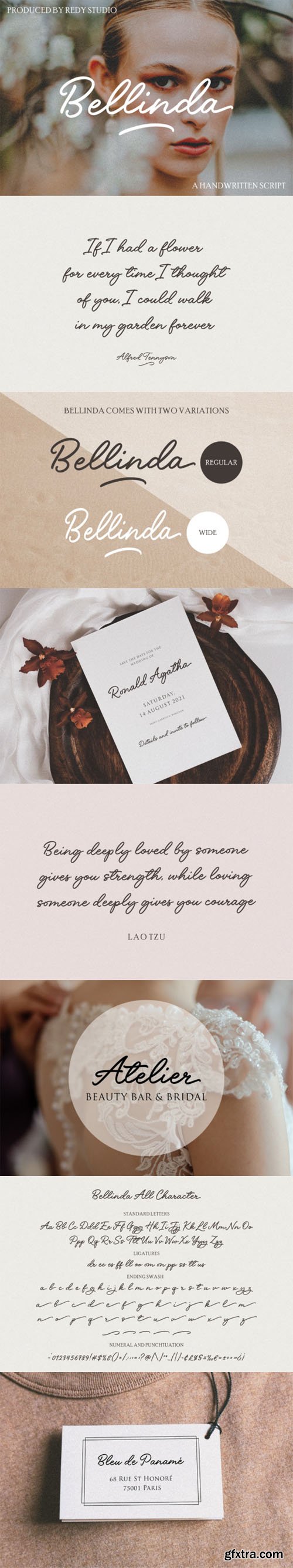 Bellinda - Handwritten Script Font [Re-Up]