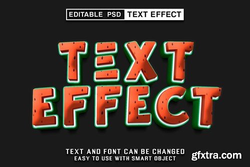 Watermelon Editable Text Effect HYS9WK3